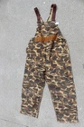 VTG Carhartt BU123 Bib Overalls Duck Camo Hunting Made In USA Men's 44x30 USA
