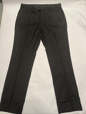 NEW Men  s Trousers Black Dress Tuxedo Pants Straight Leg Slacks Size Large