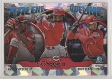 2019 Bowman Talent Pipeline Chrome Atomic Refractor Shed Long Hunter Greene 0n2r