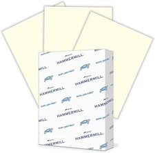 Hammermill Colored Paper, 20 Lb Cream Printer Paper, 8.5 X 11-1 Ream (500 - Made