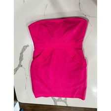 J. Crew Women's Size 10 Hot Pink Strapless Mini Dress Party Cocktail