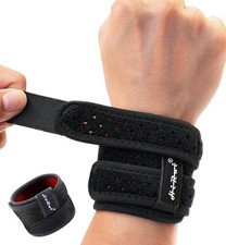 HiRui Wrist Brace for TFCC Tears, Adjustable One Size, Black, 1 Pack