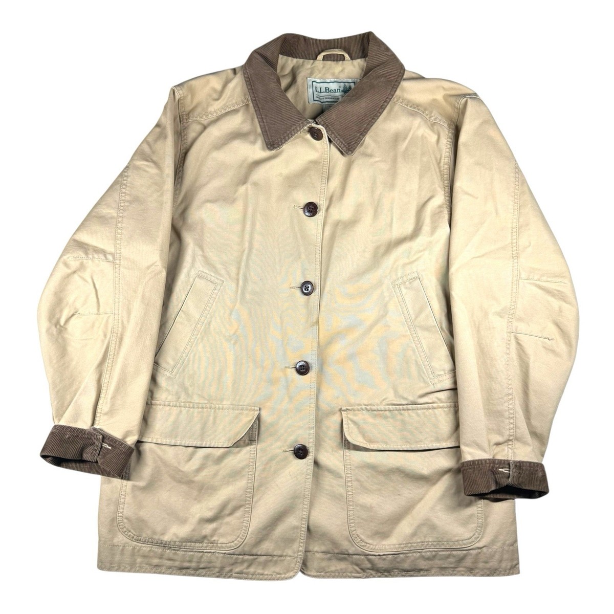 Vintage LL Bean Chore Coat w/ Wildlife Print Lining OBGX3 Barn