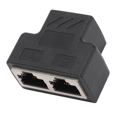 Ethernet Splitter RJ45 Splitter Adapter LAN Network Internet Splitter 1 To 2 CB - Afbeelding 22 van 23
