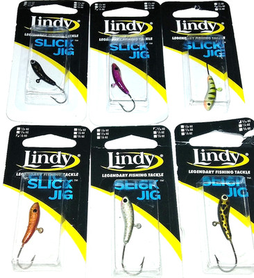 Lindy Tackle  3/16 Slick Ice Jigs  (Lot of 6-SJ316-20)