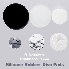 Selbstklebend Gummi Scheiben Rund Gummipads Platte &Oslash; 5mm-100mm Dicke 1mm