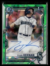 2021 Bowman Chrome #CPA-TK Tyler Keenan Prospect Green Atomic Refractor #/99