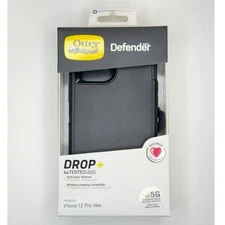 OtterBox Defender Case with Holster Case for iPhone 12 Pro Max, Black Case