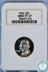 1953 Washington Quarter NGC PF 67 CAMEO - Vintage Frosty in an Old Fatty!!!