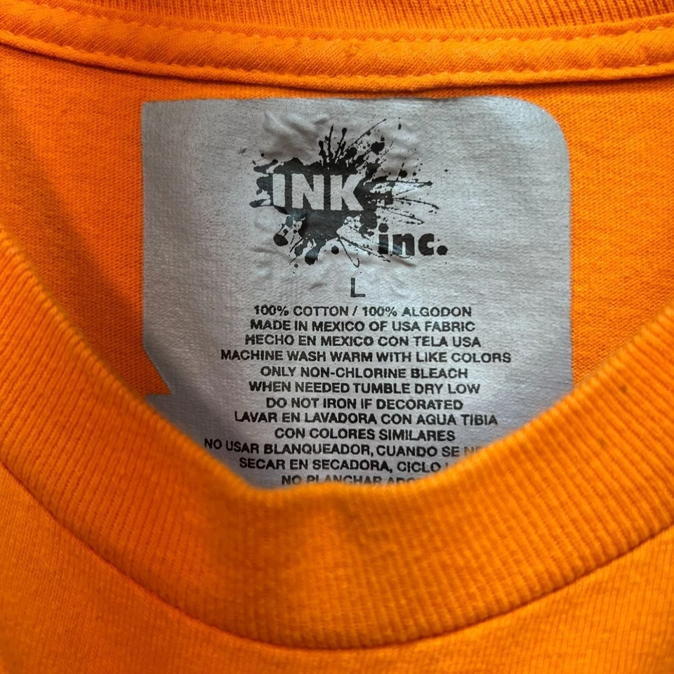 Ink Inc. Camiseta Unisex Grande Naranja Halloween Gato Calabaza Bruja Gráfico Camiseta Foto 2 de 4