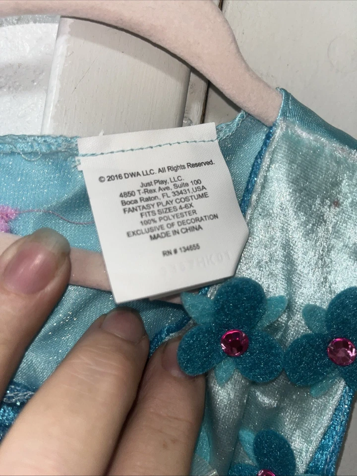 Vestido Disfraz Trolls Amapola Halloween Dreamworks Princesa Foto 2 de 4