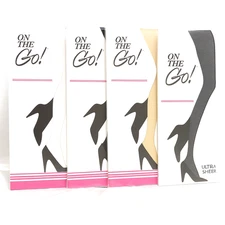 NEW ON THE GO Ultra Sheer Pantyhose Hosiery Choose Color & Size