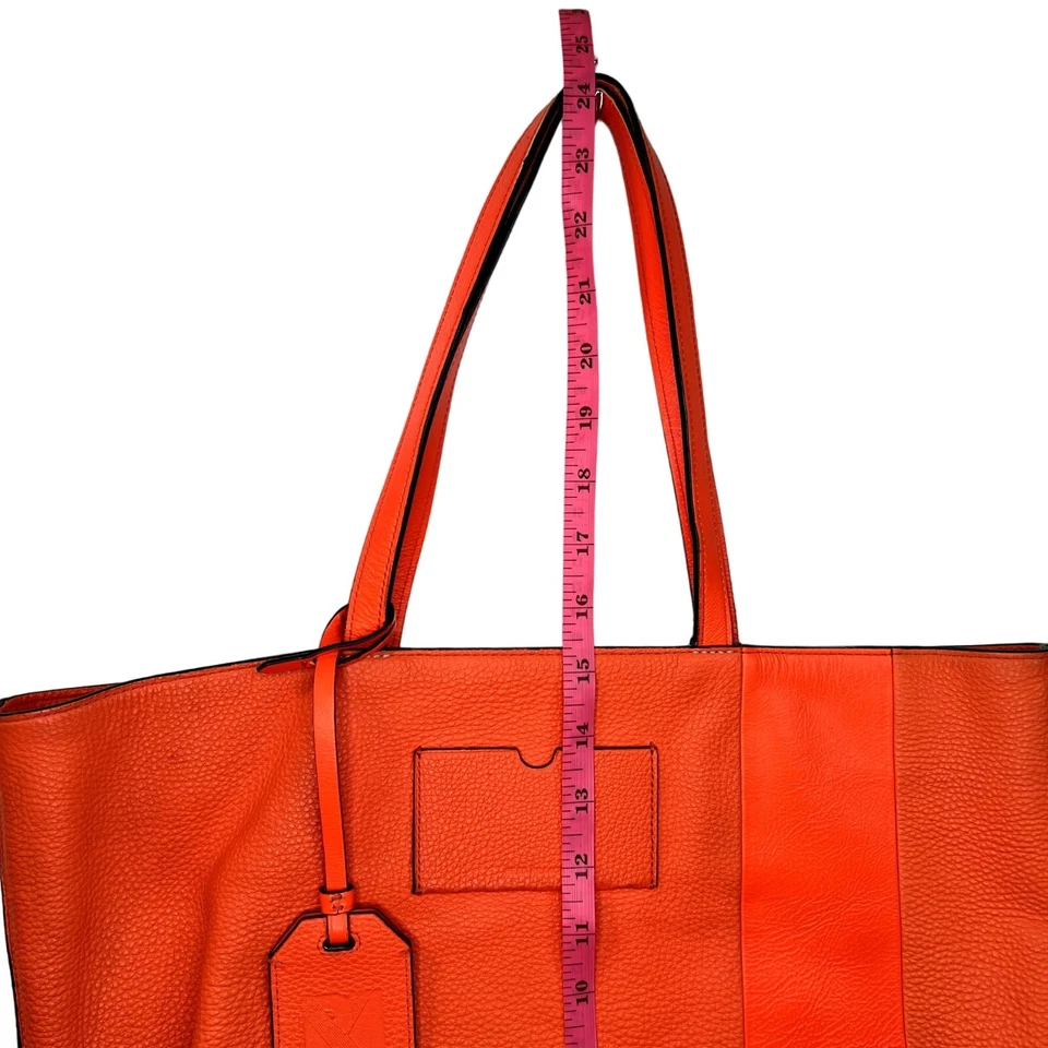 Reed Krakoff сумка с короткими ручками Wome оранжевый кожаный с подкладкой ремень через плечо внутренний карман - Изображение 3 из 4