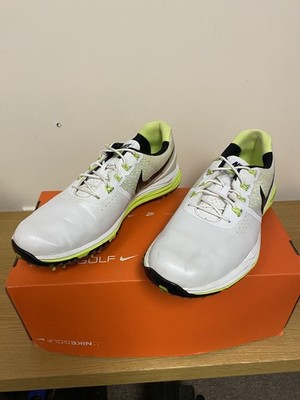 NIKE Lunar Control 3 White Volt Black Waterproof Golf Shoes Mens