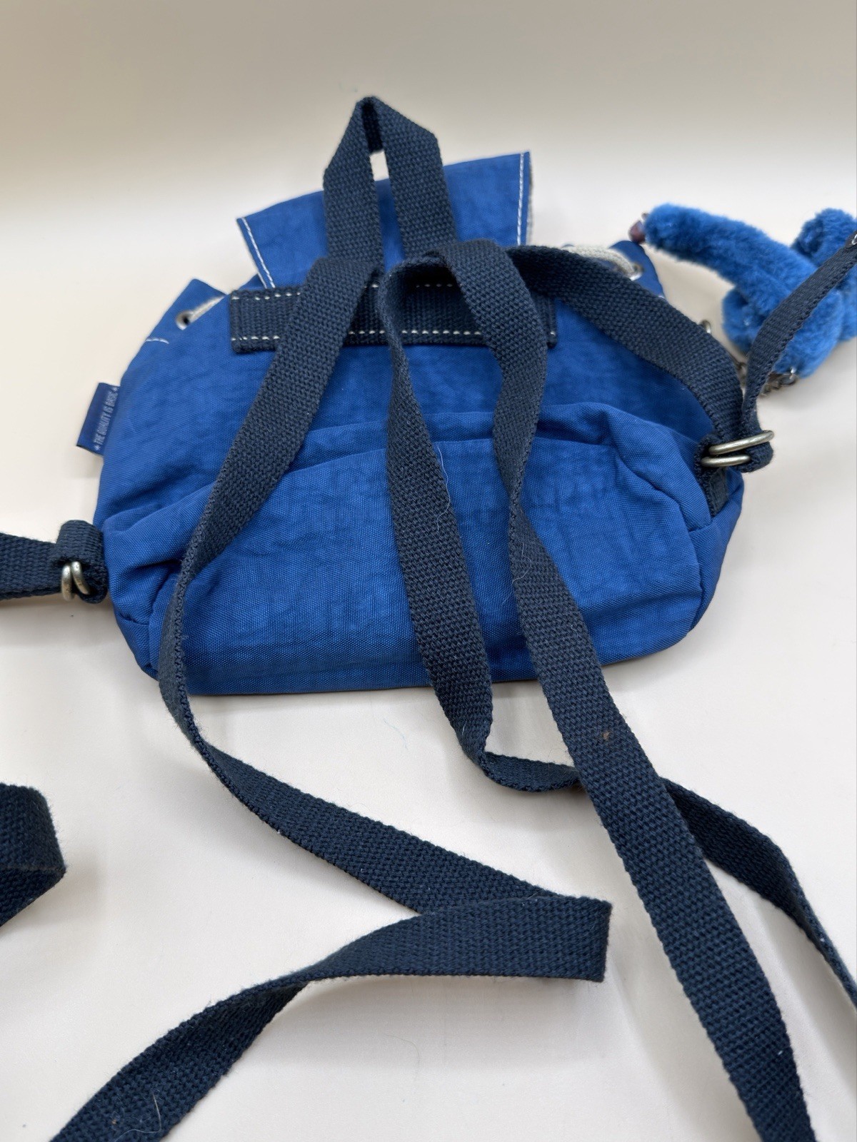 Vintage Dark Blue KIPLING Tiny Mini Backpack Purs… - image 15