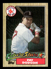 Pat Dodson Boston Red Sox 1987 Topps Future Stars Auto #449 SIGNED w/COA