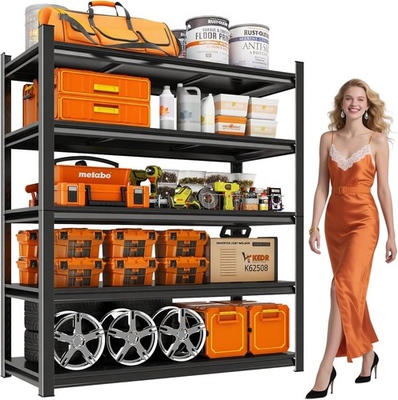 #ad 72quot; H Garage Shelving Unit Heavy Duty 5 Tier Steel 3000LB Capacity $92.99