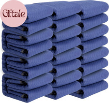 12 Heavy Duty Moving Blankets 80"X72" for Moving  Storage