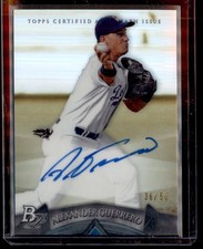 2014 Bowman Platinum Prospect Autographs AUTO Alex Guerrero Gold Refractors /50