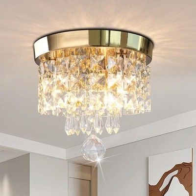 Candelabro Lampara De Araña Luces Elegante Cristal Para Sala Cocina Techo Modern