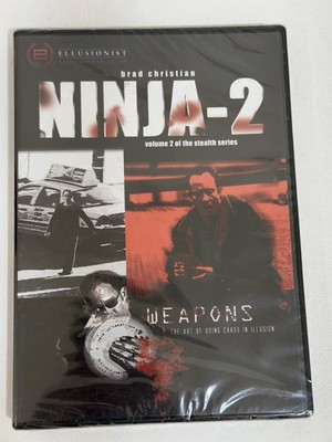Brad Christian NINJA-2 Weapons Magic Tricks DVD Volume 2 Stealth Series Card