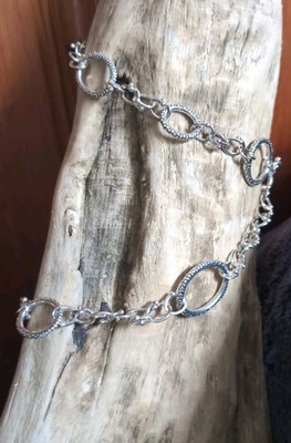 Michael Dawkins Sterling Silver 36'' Oval Link Chain Necklace - 110 grams NICE!