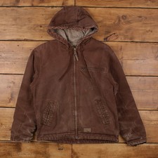 Schmidt Workwear Jacket M Mens Brown Cotton C...