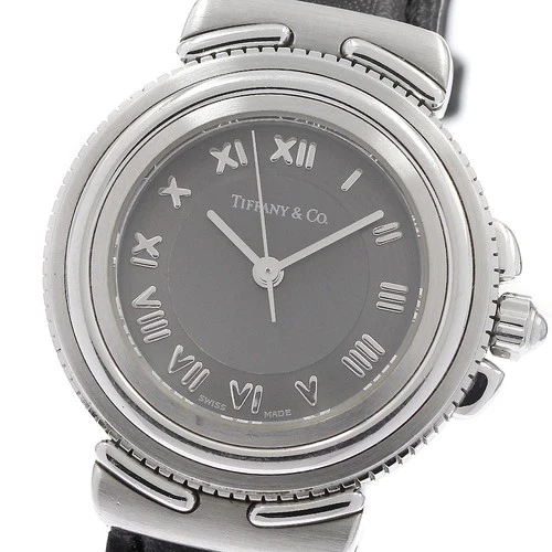 TIFFANY&Co. Intaglio L0810 gray Dial Quartz Ladies Watch_965126