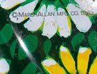 MCM Tray Metal Flowers Daisy”s Stamped Marsh Allen 12” with sides 2”  — photo 4