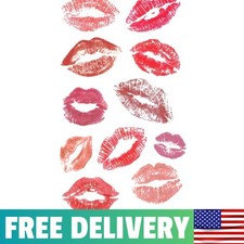 2pcs Waterproof Pink Red Lip Temporary Tattoo Stickers for Summer Vibe