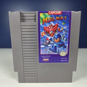 Mega Man 5 Nintendo NES Game Cartridge *Authentic* Tested & Working 