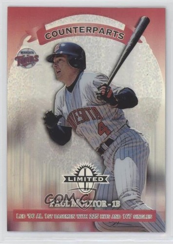 1997 Donruss Limited Counterparts Exposure Paul Molitor John Olerud #20 HOF