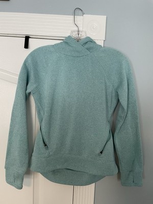 Old Navy Youth Girls Light Blue-green Hooded Sweater Size Large 10-12
