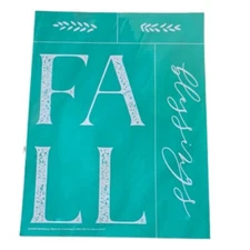Chalk Couture Fall Blessings Club Transfer NEW 8.5x11 RARE crafting stencil