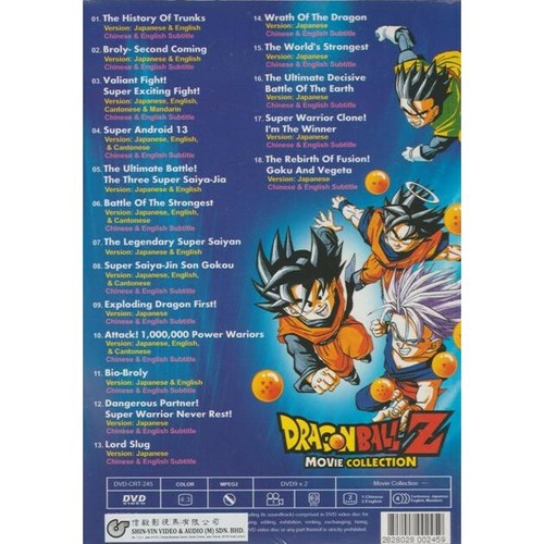 DVD Anime Dragon Ball Z 18 Movie Collection English Dubbed All Region Free Ship - Bild 2 von 3