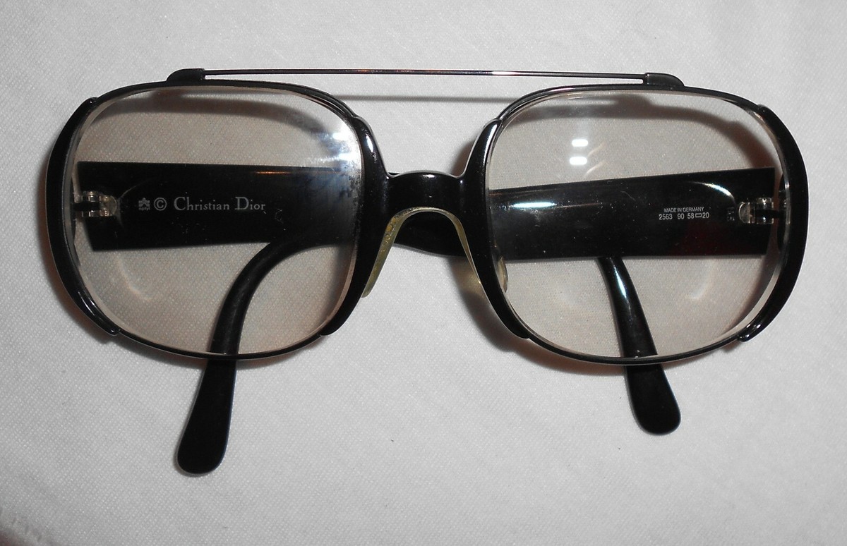 Vintage Rare Christian Dior Germany Model 2563 Black Glasses Vintage Rare Christian Dior Germany Model 2563 Black Glasses