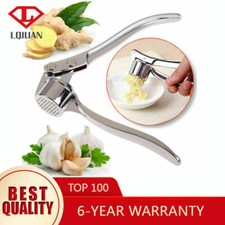 Kirsite Masher Home Kitchen Mincer Tool Garlic Press Crusher Squeezer Stainless