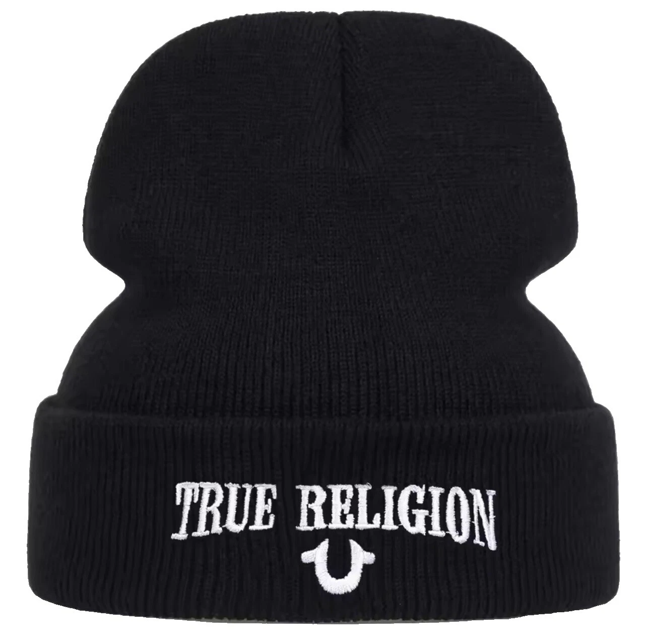 Gorros Beanie True Religion Negro para Hombres