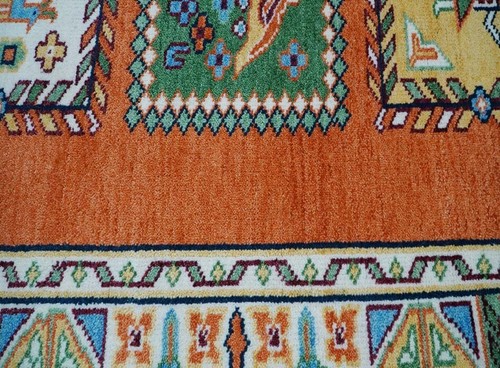 Hand-Knotted Traditional Colorful Tribal Gabbeh Area Rug | Handmade | 8x10 ft. - Picture 8 of 9