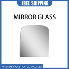 New Mirror Glass For 1988-1998 GMC K1500/2500/3500 Pickup LH Side Flat+Adhesive