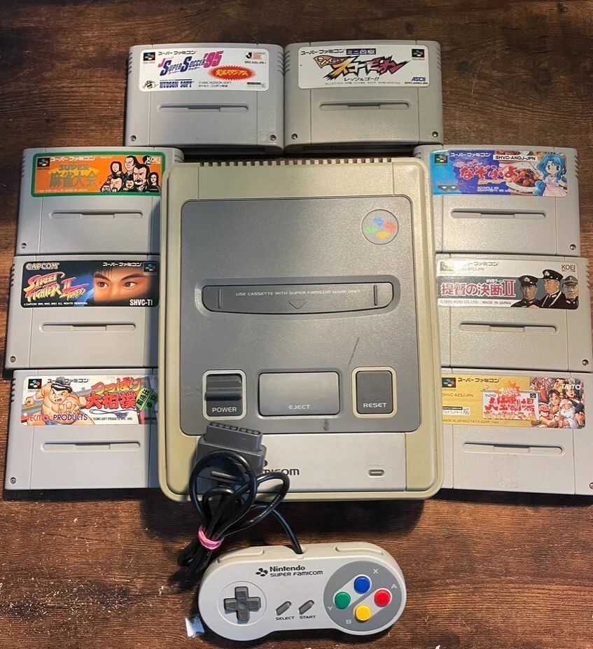 Super Famicom Console with Controllers Nintendo SHVC-001 SFC Japan
