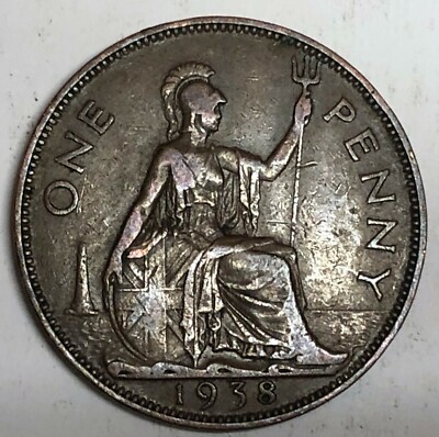 C3975 GREAT BRITAIN COIN, LARGE PENNY 1938 | eBay