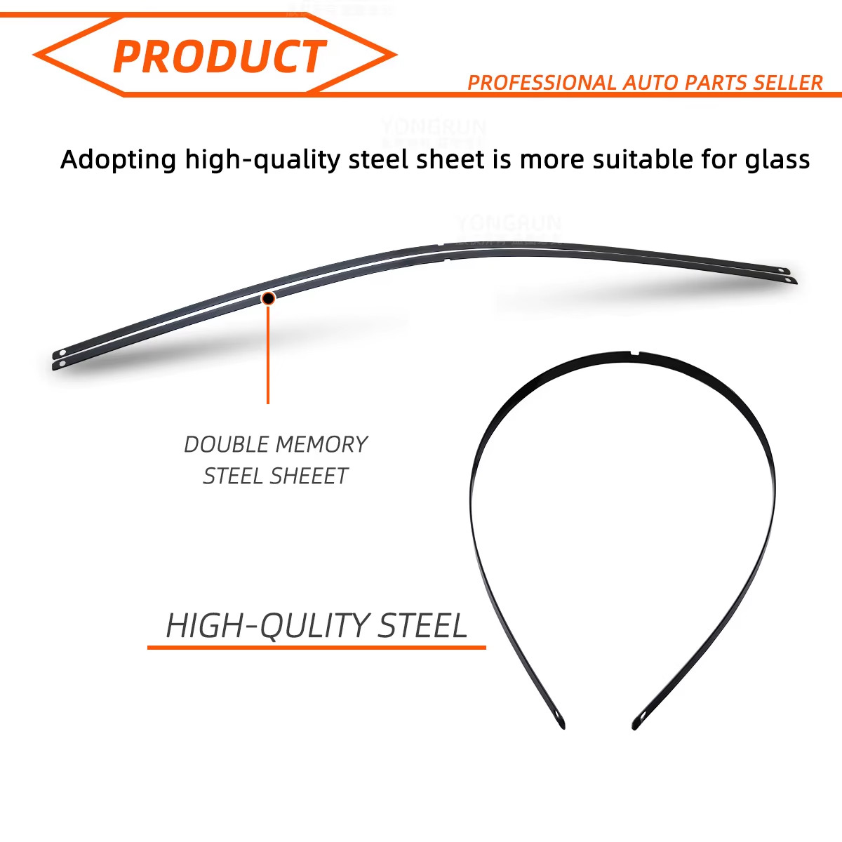 Braccio Tergicristallo Universale J-hook 13"-28" Parabrezza Gomma Accessorio Auto Ricambio - Miniatura 5