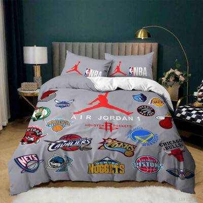 Basketball Jordan 23 Bedding Set Quilt Duvet Cover Pillowcase