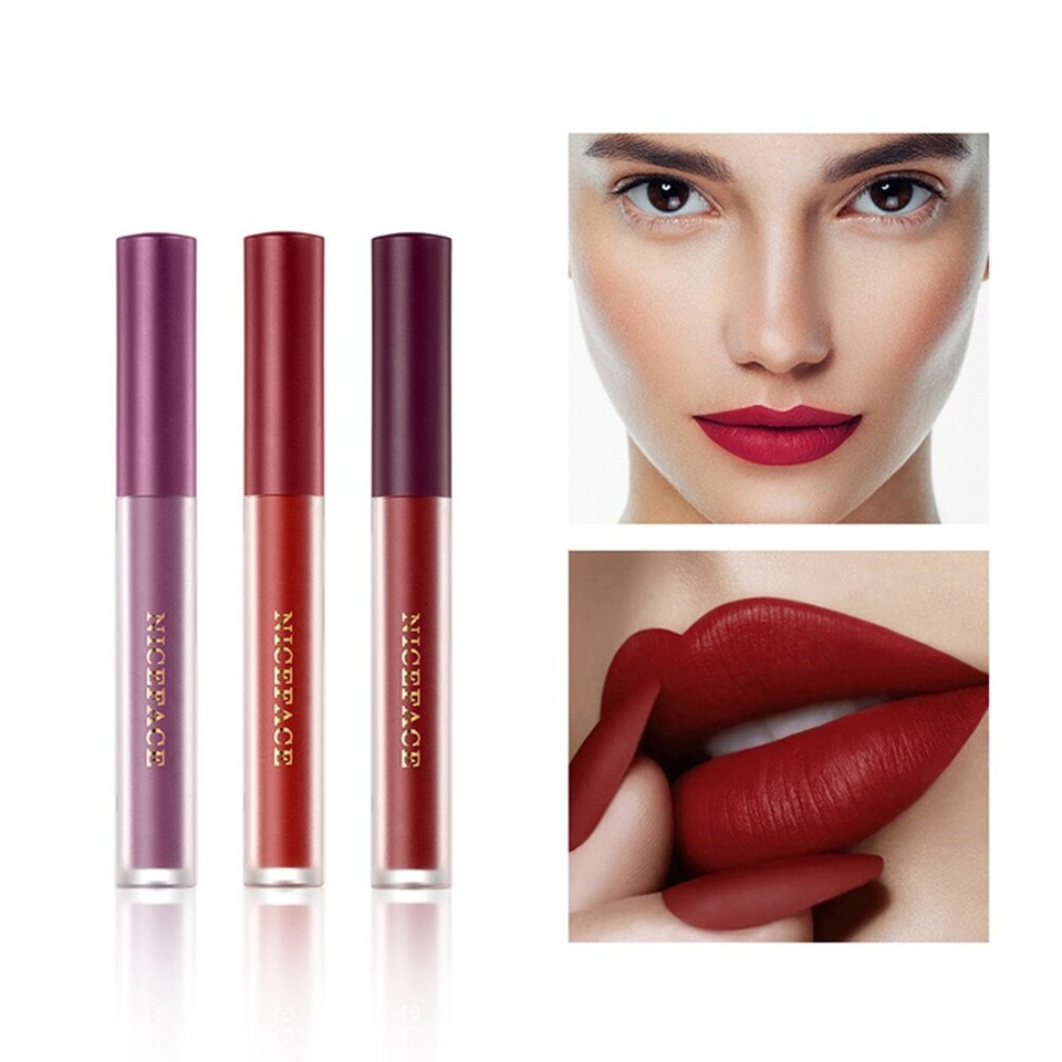 6Pcs/Set Liquid Lipstick Matte Lip Gloss Makeup Kits Lipgloss W4Q55186