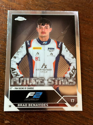 2023 Topps Chrome F1 Formula 1 F2 Base Future Stars Brad Benavides #89