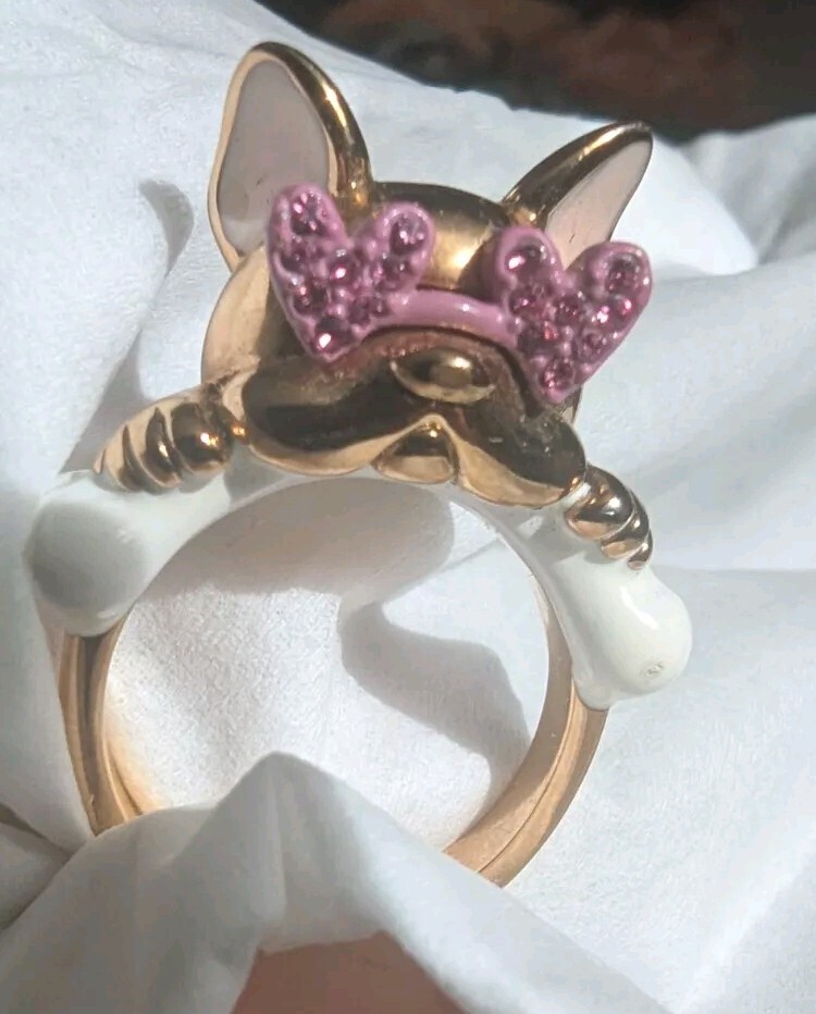Kate spade pick a pearl cocktail ring crystal gold plated  Kate Spade Ring Size 7 main image 2