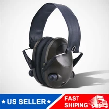 Folding Electronic Hearing Protection Ear Muffs Noise Blocking Hunting Shooting