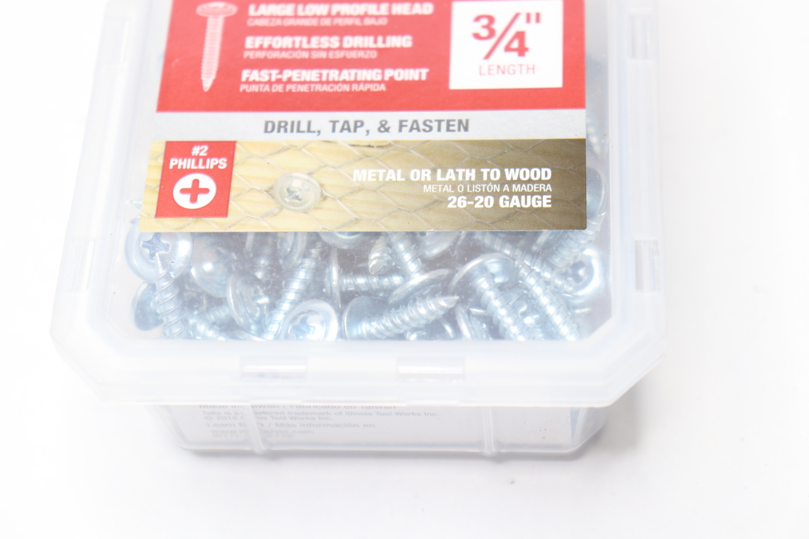 Buildex 21504 TEKS Pack of 200 #8 X ╛