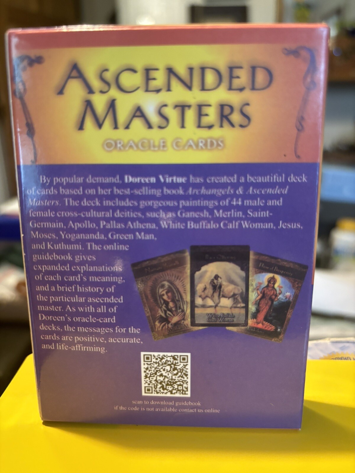 Ascended Masters Oracle Card by Doreen Virtue. 2007. Hay House Inc. Falak Tayyeb Platinum